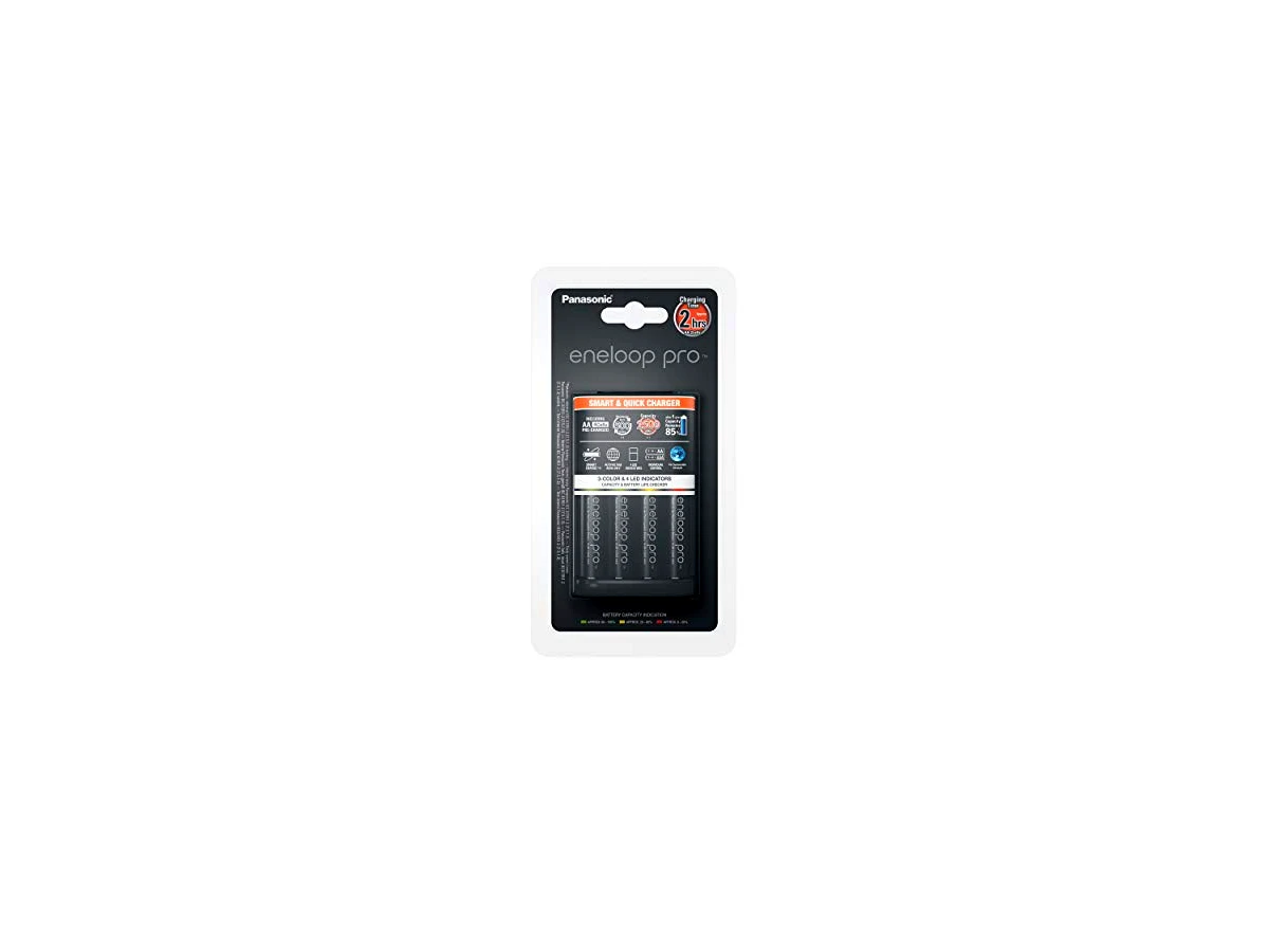 Carregador Panasonic BQ-CC55E, com bateria 4x