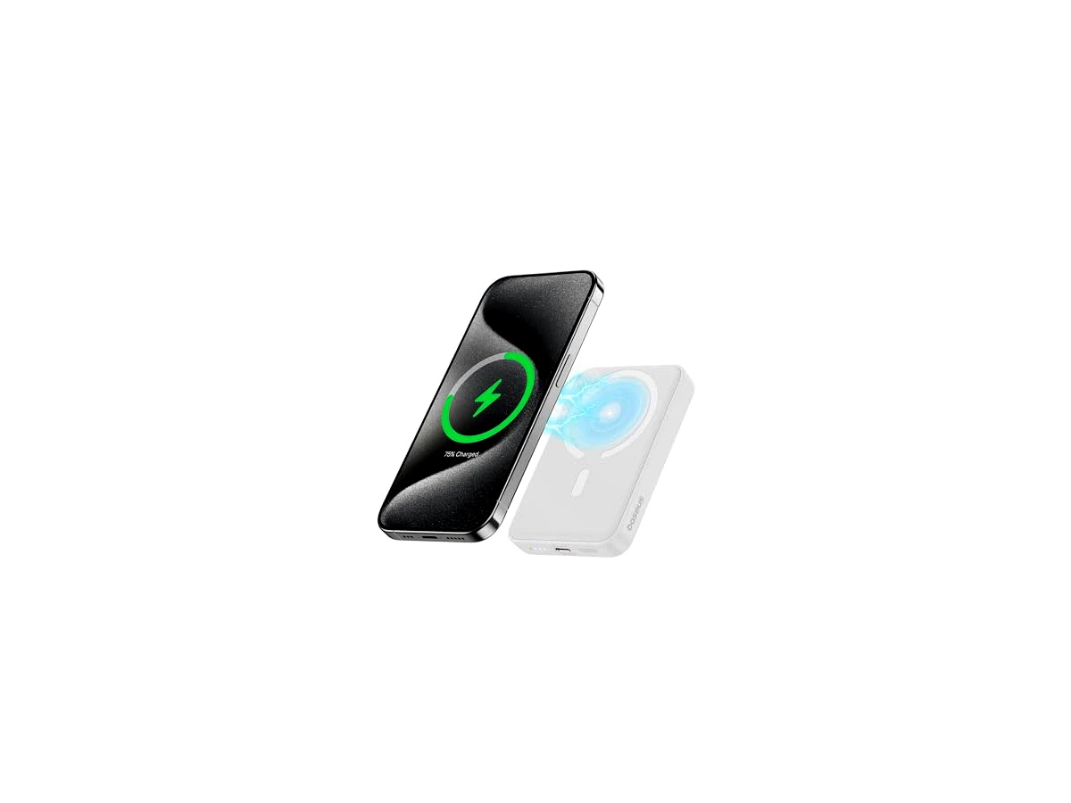 Carregador Portátil MagSafe Power Bank Baseus Branco